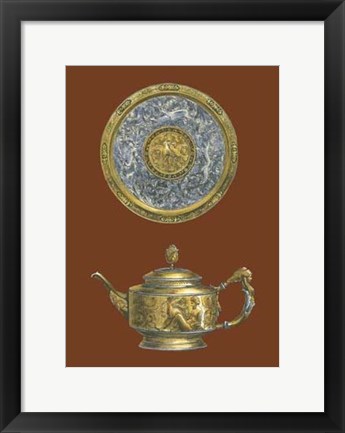 Framed Silver Serving Pieces II Print