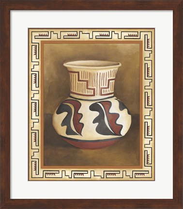 Framed Southwest Pottery III Print