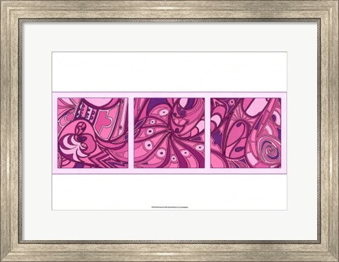 Framed Pink Fission II Print
