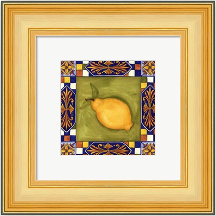 Framed Tuscany Lemon Print