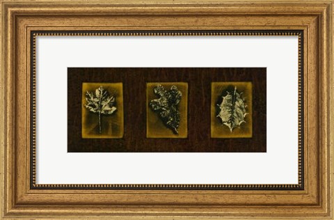 Framed Block Leaf Panel II Print