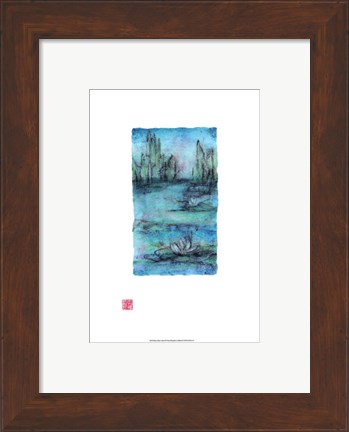 Framed Water Garden II Print