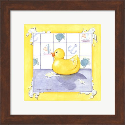 Framed Rubber Duck (D) II Print