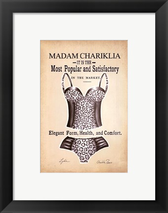Framed Chariklia&#39;s Lingerie IV Print