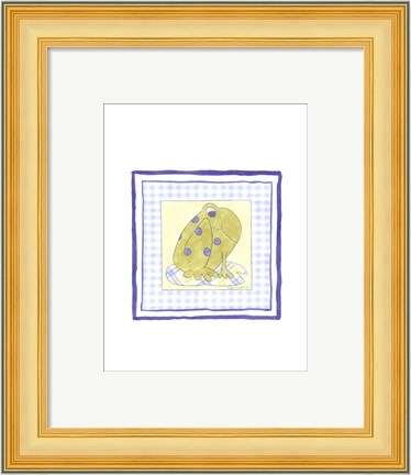 Framed Frog with Plaid (PP) IV Print