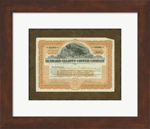 Framed Hubbard Elliot Copper Co. Print