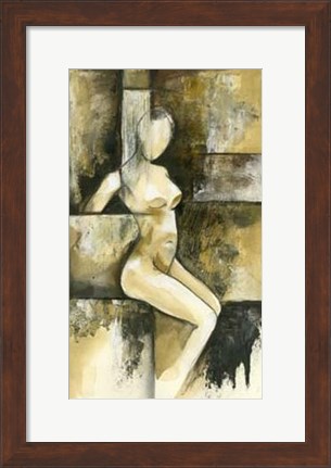 Framed Contemporary Seated Nude I Print