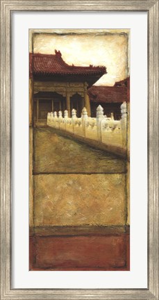 Framed Oriental Panel II Print