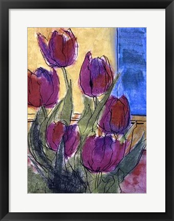 Framed Floral Fantasy I by Weiss Print