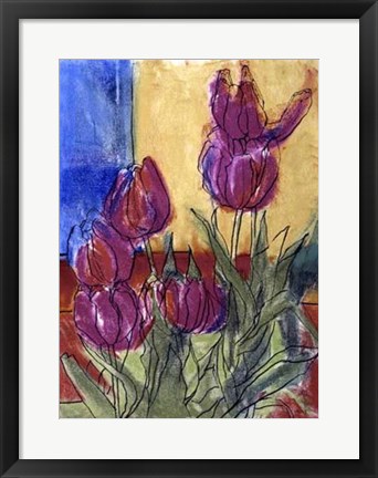 Framed Floral Fantasy II by Weiss Print