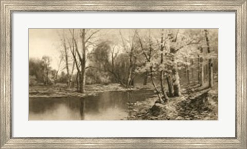 Framed Tranquil Riverscape I Print