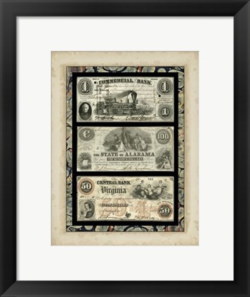 Framed Money, Money, Money V Print