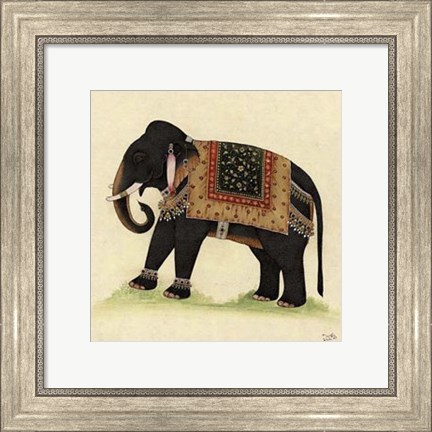 Framed Elephant from India II Print