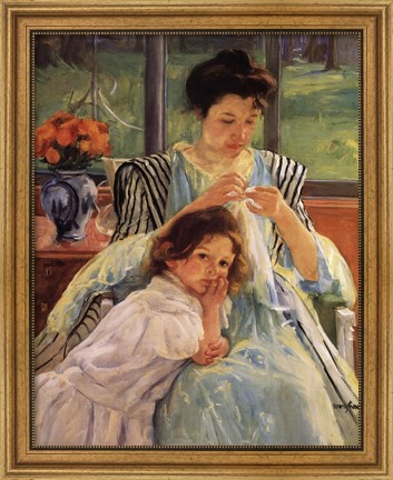  Mary Cassatt Young Mother Sewing 
