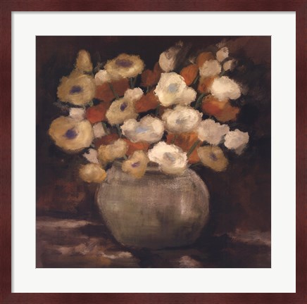 Framed Apricot Poppies Print