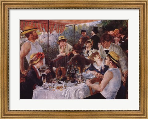 Framed Luncheon of the Boating Party, c.1881 Print