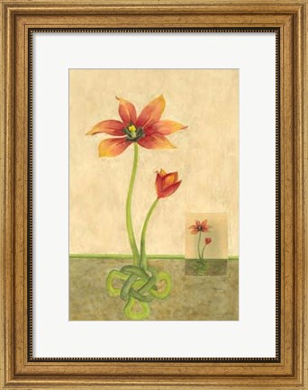Framed Entwined Tulips Print