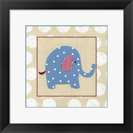 Framed Katherine&#39;s Elephant Print