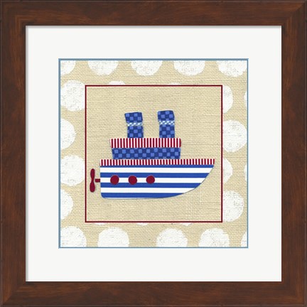 Framed EJ&#39;s Steamship Print