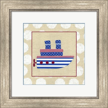 Framed EJ&#39;s Steamship Print