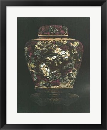 Framed Oriental Ginger Jar II Print