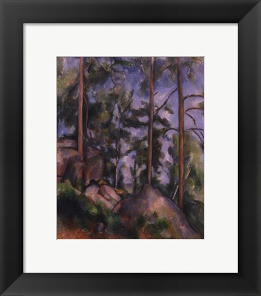 Framed Pines and Rocks (Fontainebleau), c. 1897 Print