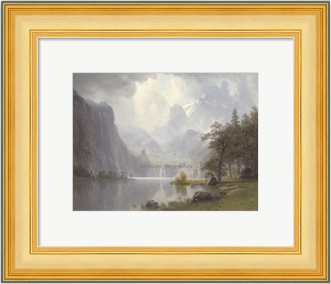 Framed In the Mountains, 1867 Print