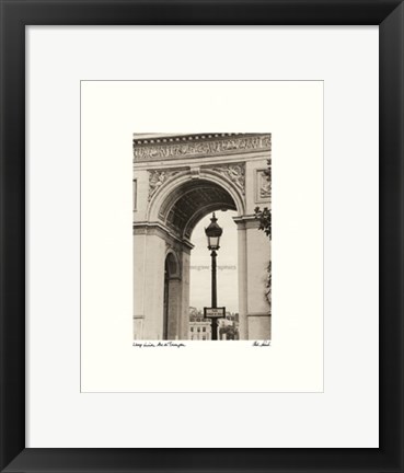 Framed Lamp Inside Arc de Triomphe Print