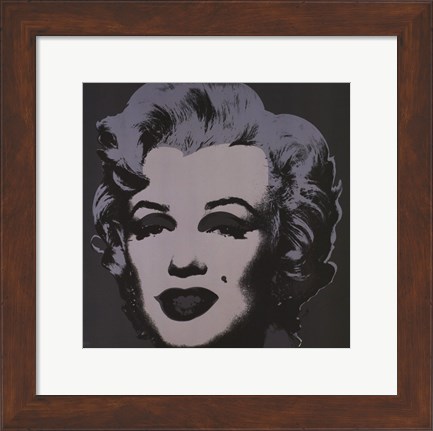 Framed Marilyn Monroe, 1967 (black) Print