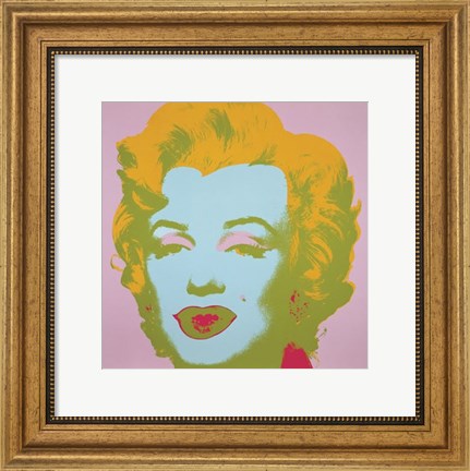 Framed Marilyn Monroe, 1967 (pale pink) Print