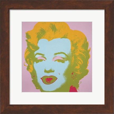 Framed Marilyn Monroe, 1967 (pale pink) Print