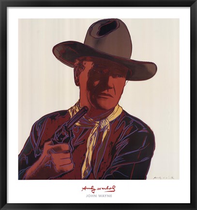 Framed Cowboys &amp; Indians: John Wayne 201/250, 1986 Print