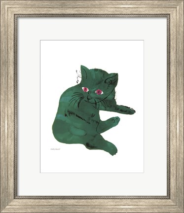 Framed Untitled (Green Cat), c. 1956 Print