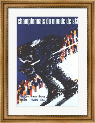 Framed Chamonix World Championships Print