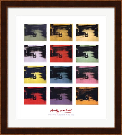 Framed Twelve Electric Chairs, 1964/65 Print