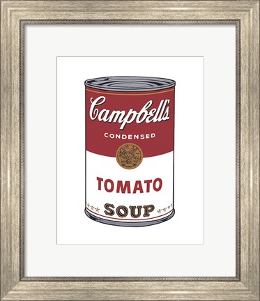 Framed Campbell&#39;s Soup I (Tomato), 1968 Print