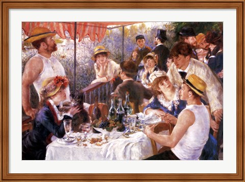 Framed Luncheon of the Boating Party Print