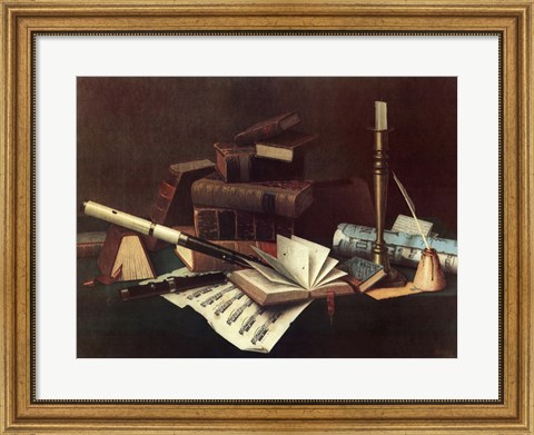 Framed Music and Literature Print