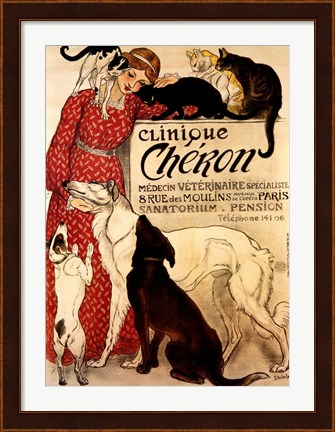 Framed Clinique Cheron Print