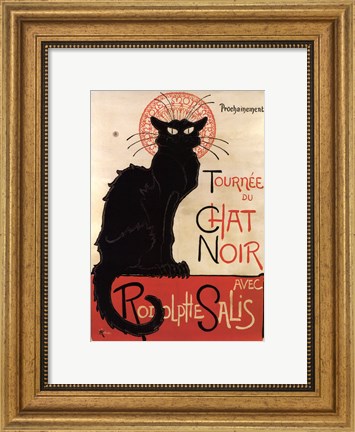 Framed Tournee du Chat Noir Print