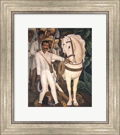 Framed Agrarian Leader Zapata Print