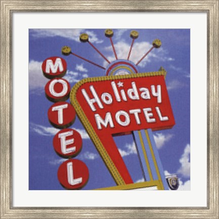Framed Holiday Motel Print