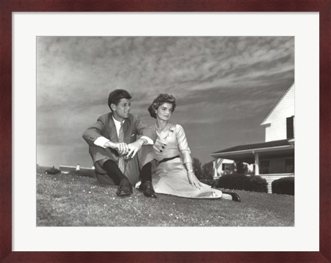 Framed Jack and Jackie, 1953 Print