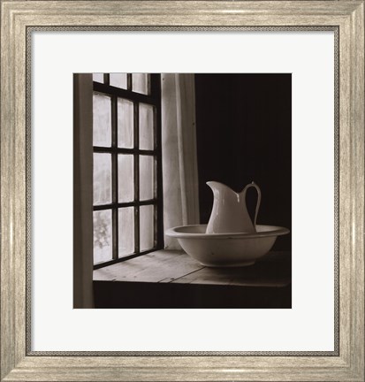 Framed Water Pitcher and Bowl Print