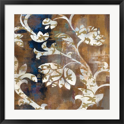 Framed Moonlight Magnolia Silhouette II Print