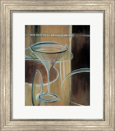 Framed Sweet Martini Print