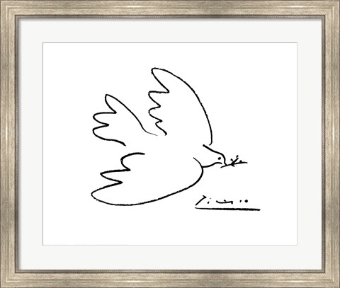 Framed Dove of Peace Print