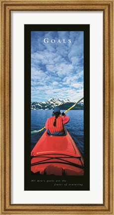 Framed Goals-Kayak Print