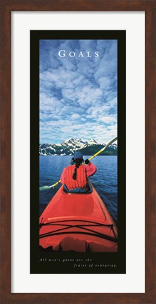 Framed Goals-Kayak Print