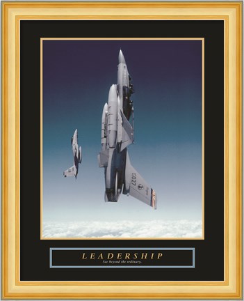 Framed Leadership - Planes Print